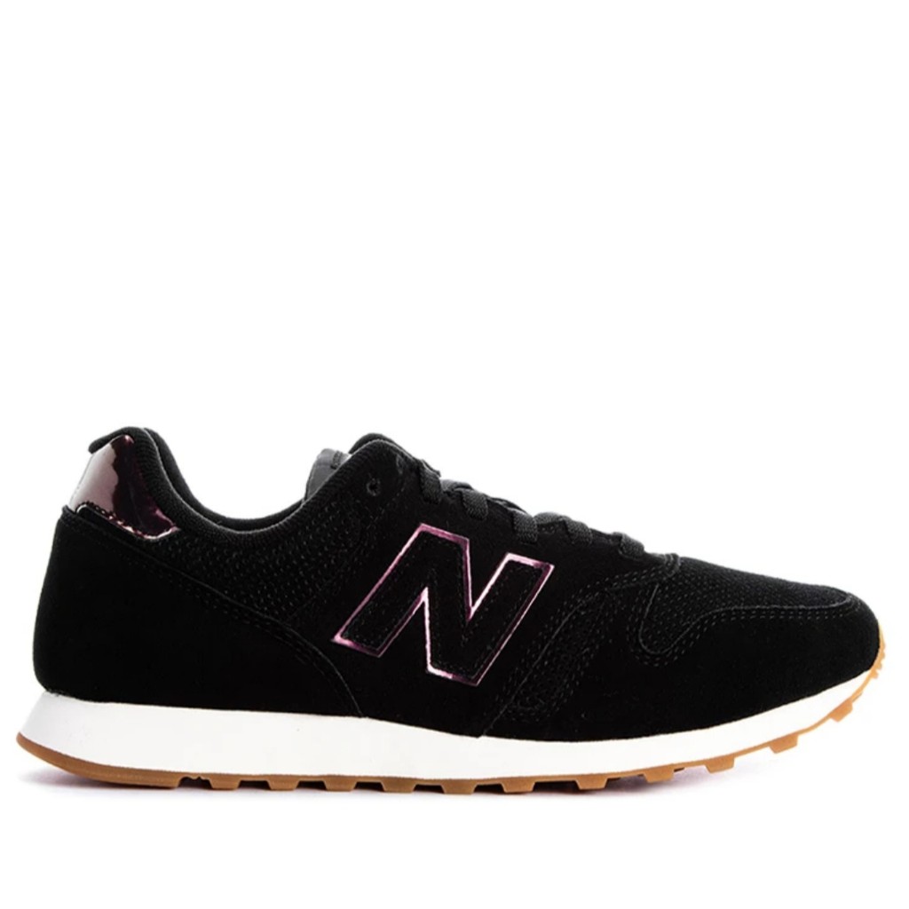 new balance 373 black leather