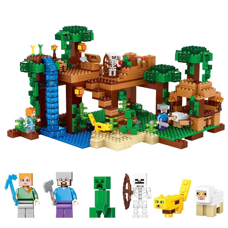 lego minecraft jungle treehouse