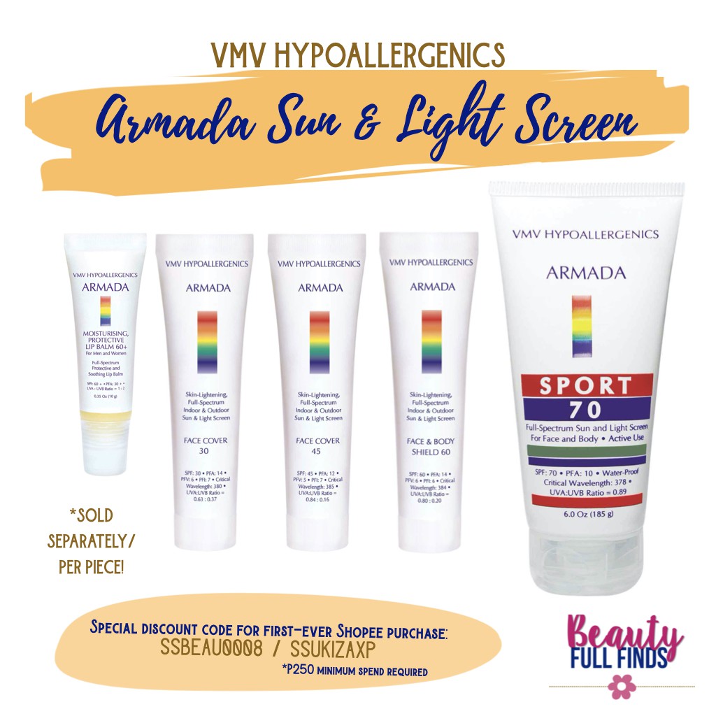 VMV Hypoallergenics Armada Sunscreens | Shopee Philippines