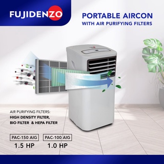 Fujidenzo 1.5 Hp Inverter Grade Portable Aircon with Air Purifying ...