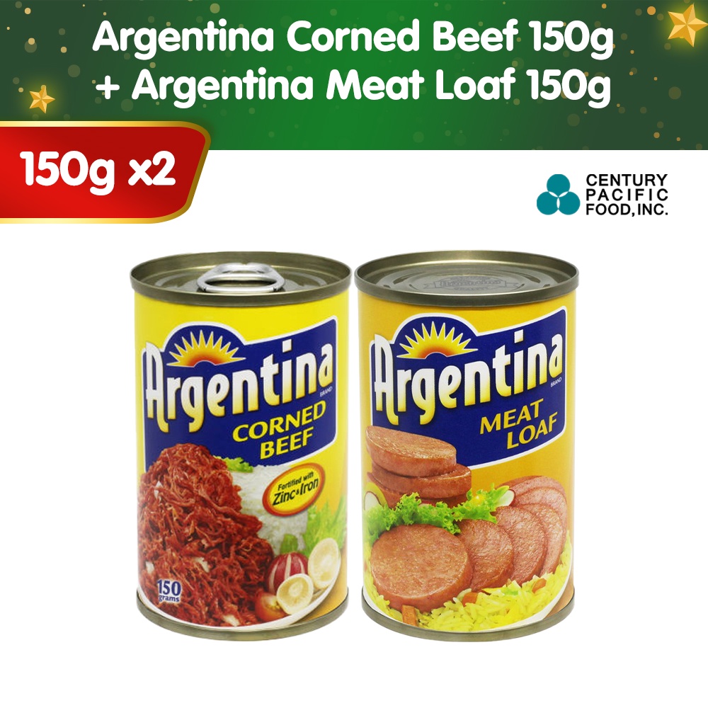 Argentina Corned Beef 150g + Argentina Meat Loaf 150g 