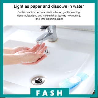 Soap Piece Travel Portable Hand Washing Piece Student Soap Paper Disposable Petal Soap Piece C1 #7