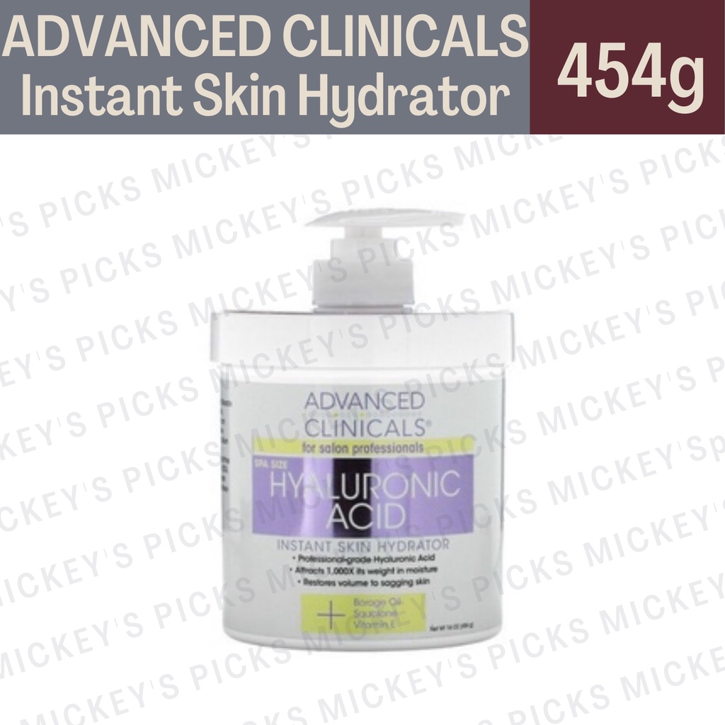 Advanced Clinicals, Hyaluronic Acid, Instant Skin Hydrator, 16 oz (454