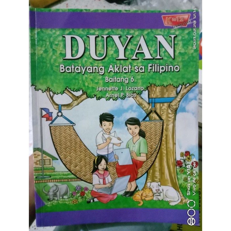 Duyanbatayang Aklat Sa Filipino Grd6 Shopee Philippines 8872