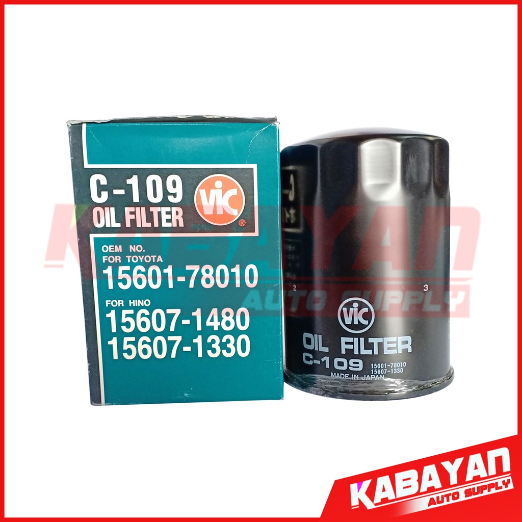 Vic Oil Filter C 109 Shopee Philippines