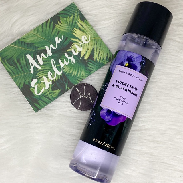Authentic Bath & Body Works VIOLET LEAF & BLACKBERRY Fine Fragrance