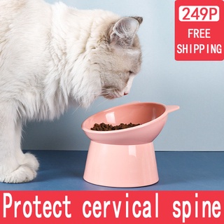 dog food bowl  pet cat protects cervical vertebravels high feeding bowl cat dog elevated bowls large #1