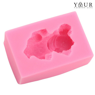 yourfashionlife DIY Cute Dog Shape Silicone Fondant Cake Mold Candy Cookie Kitchen Baking Tool #3