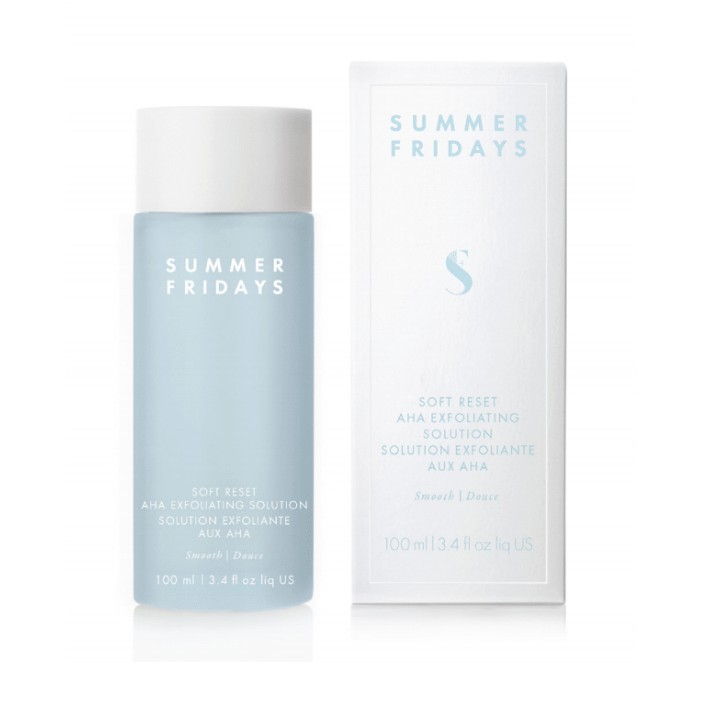 summer fridays soft reset aha exfoliating solution