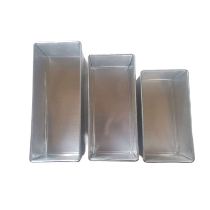 High Quality Rectangle Loaf pan Aluminum (Sold Per Set 3pcs) Shopee