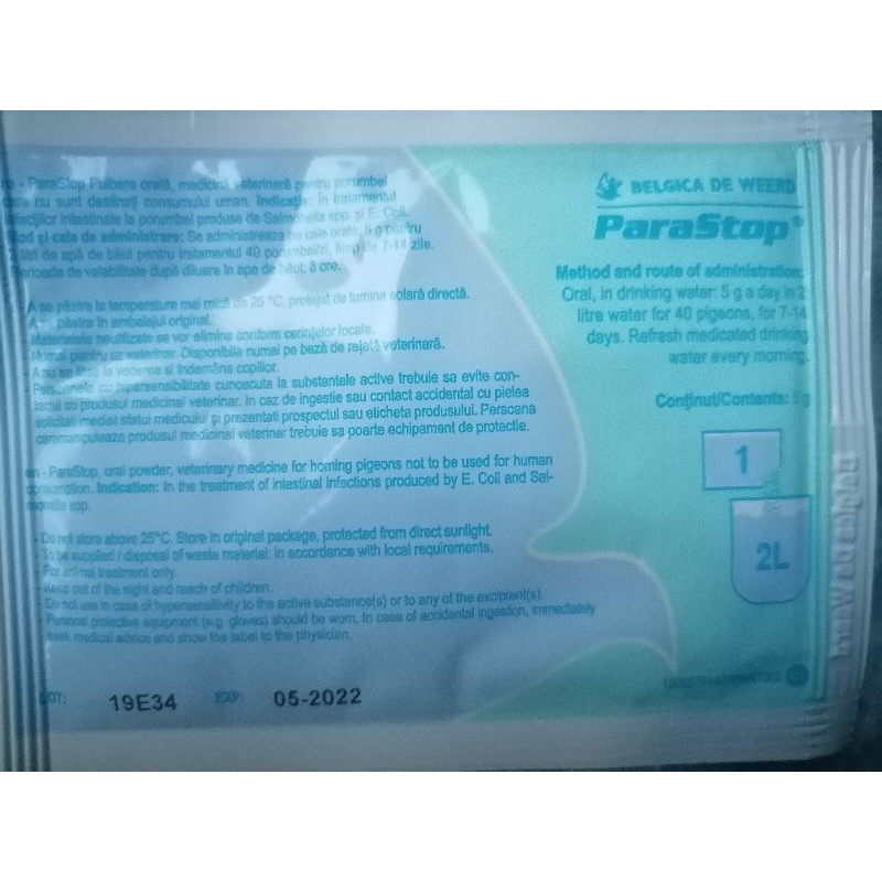 Parastop Belgica De Weerd Sold Per Sachet Shopee Philippines