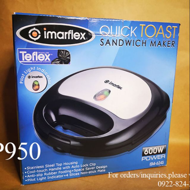 Imarflex Quick Toast Sandwich Maker Shopee Philippines