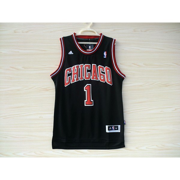 d rose black bulls jersey