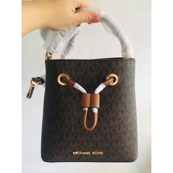 Authentic MICHAEL KORS Suri Small Logo Crossbody Bag + brown + best seller  | Shopee Philippines