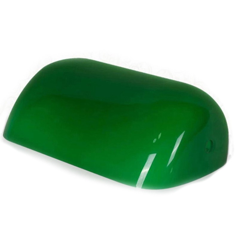Green Glass Banker Lamp Cover Bankers, Green Glass Bankers Lamp Shade Replacement Cover