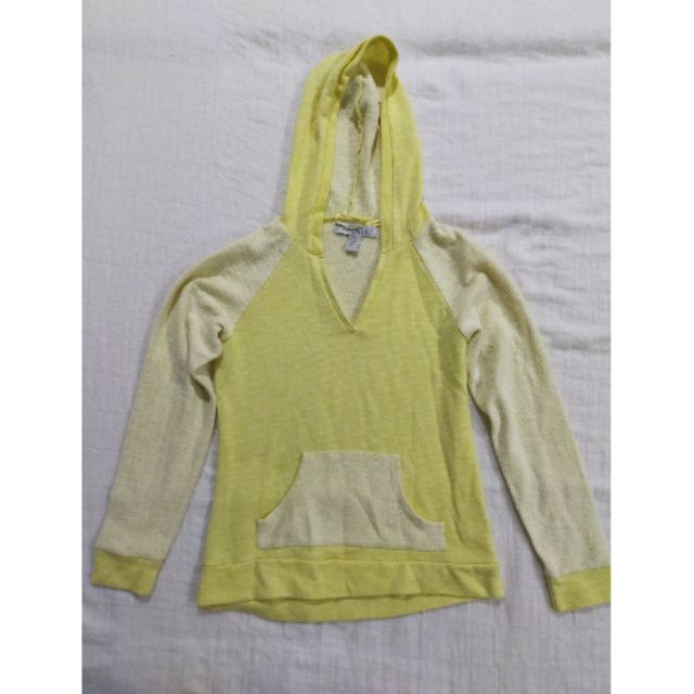 yellow pullover hoodie