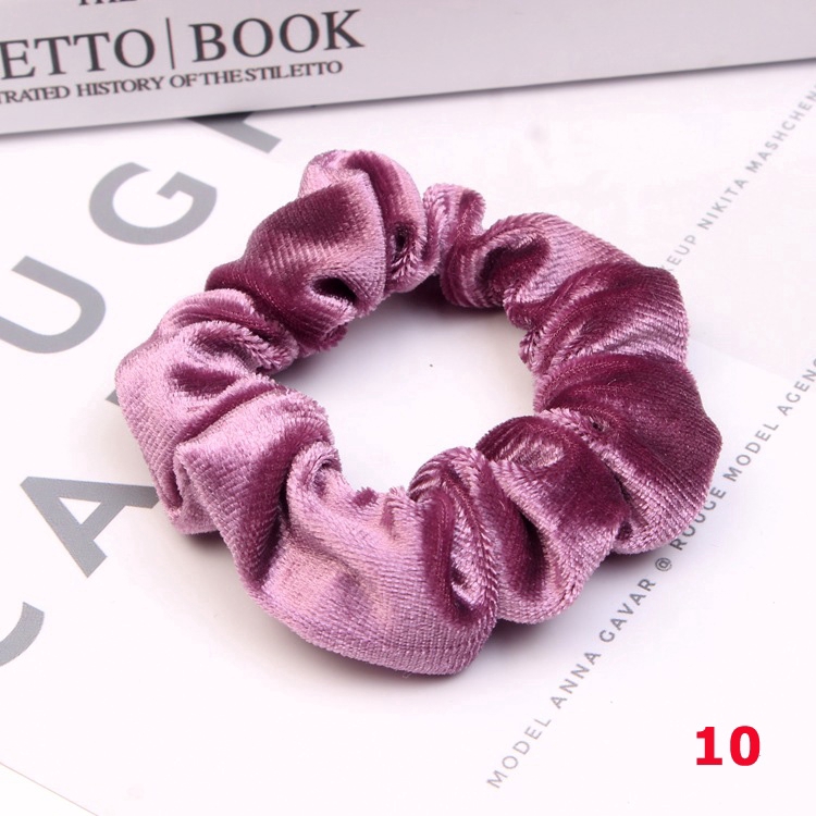 10 Color Hair Scrunchy Women Fashion Hair Ties Rope Scrunchie Hair
