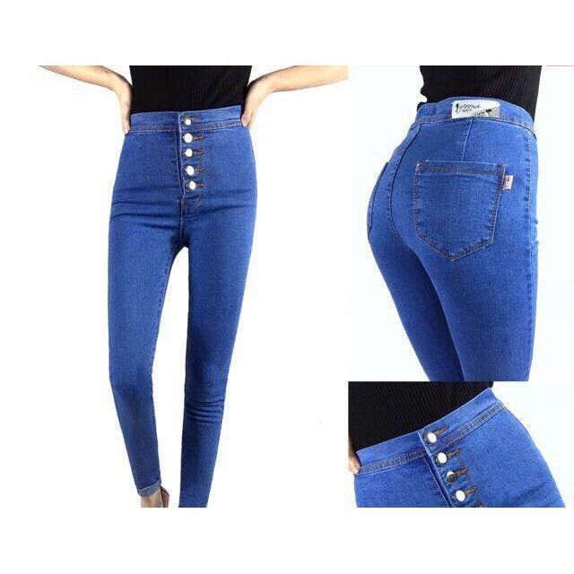 ladies high waisted skinny jeans