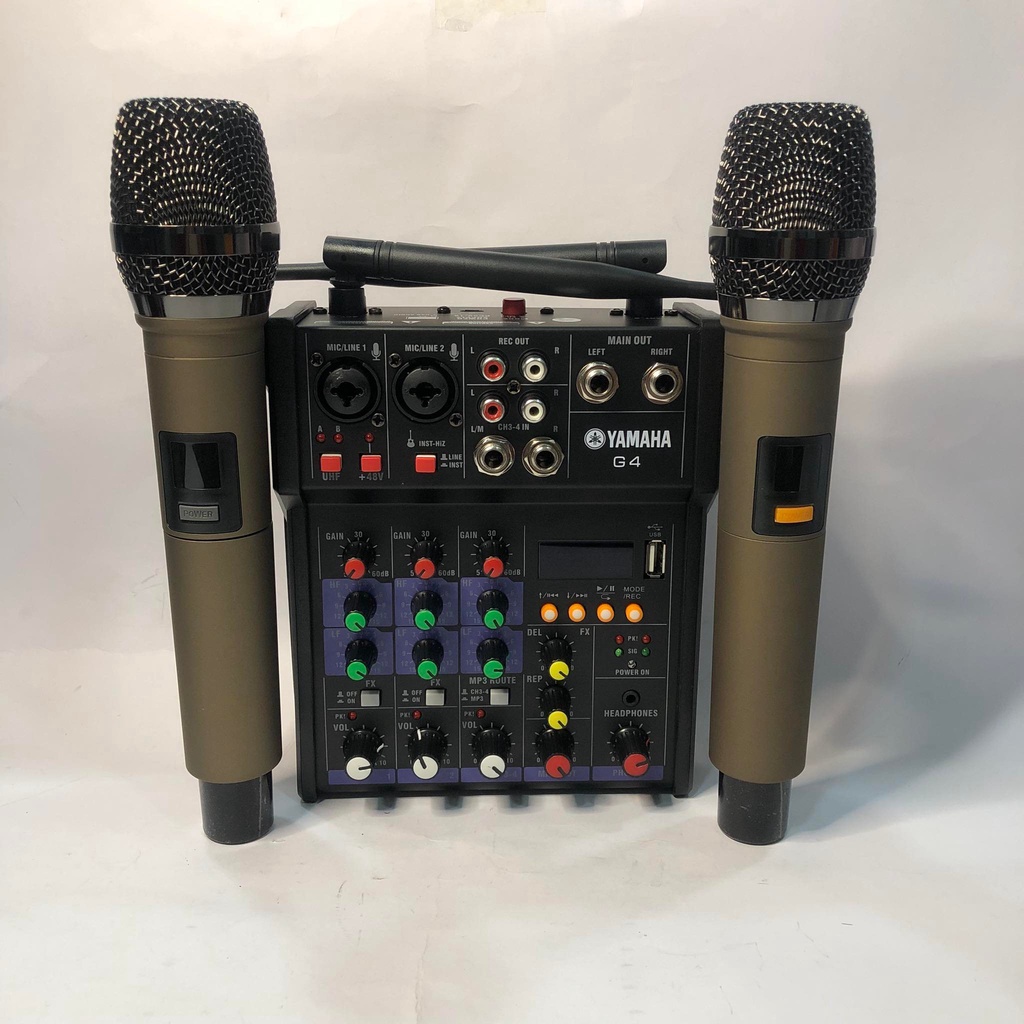 YAMAHA G4 MIXER WITH 2 WIRELESS MICROPHONE Shopee Philippines