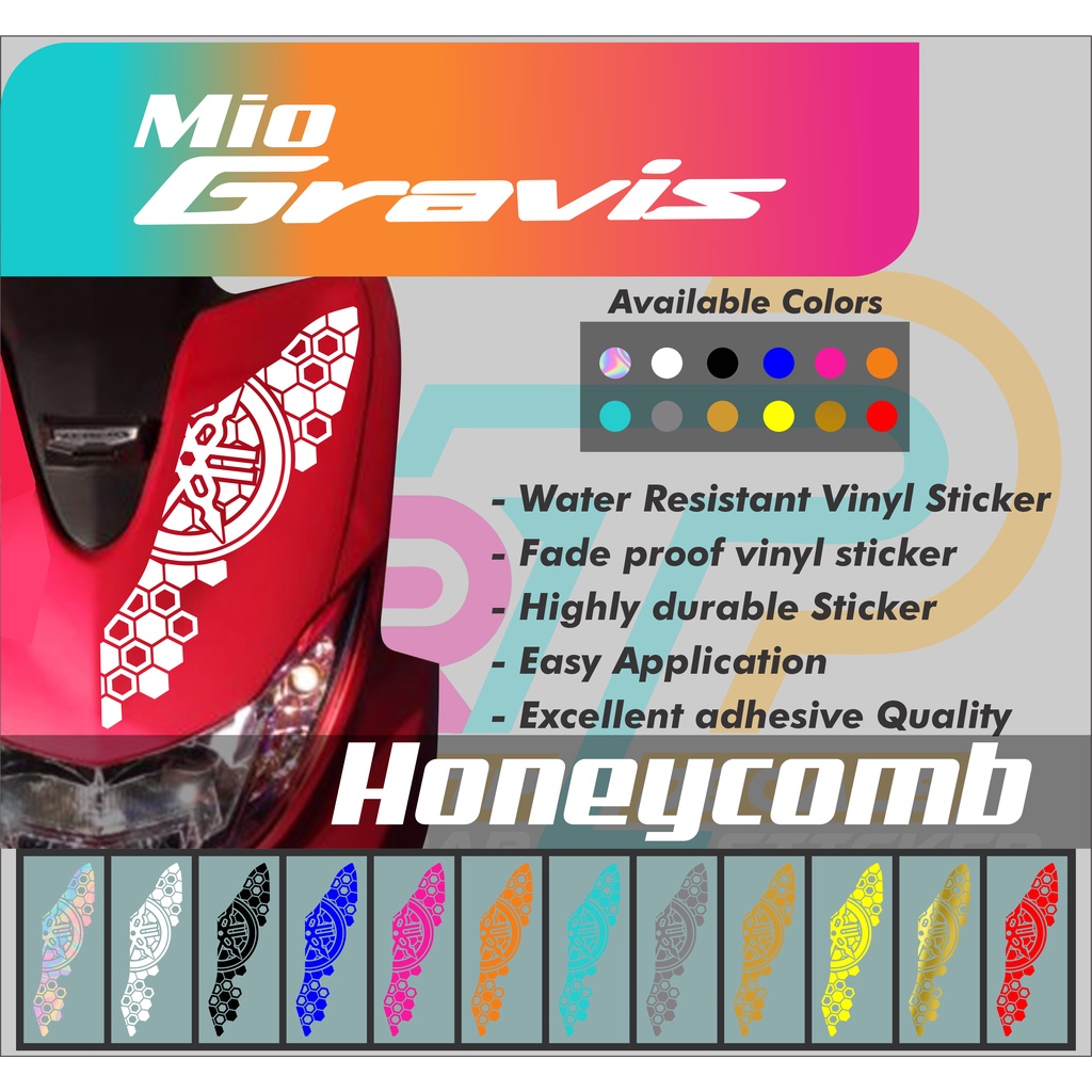 Yamaha Gravis Honeycomb Decals Sticker | Shopee Philippines