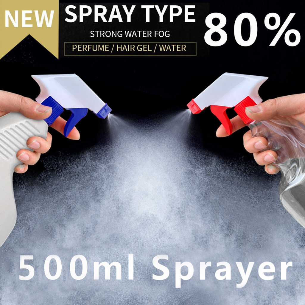 2PCS 500mL Spray Bottle Leak Proof Large Capacity Air Pressure Spray Bottle for Home Kitchen Cleaning Disinfection Garden Watering