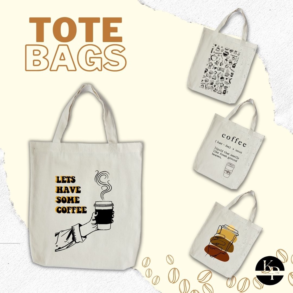 HIGHQUALITY CANVAS TOTE BAG Coffee Design Collection1 original bags