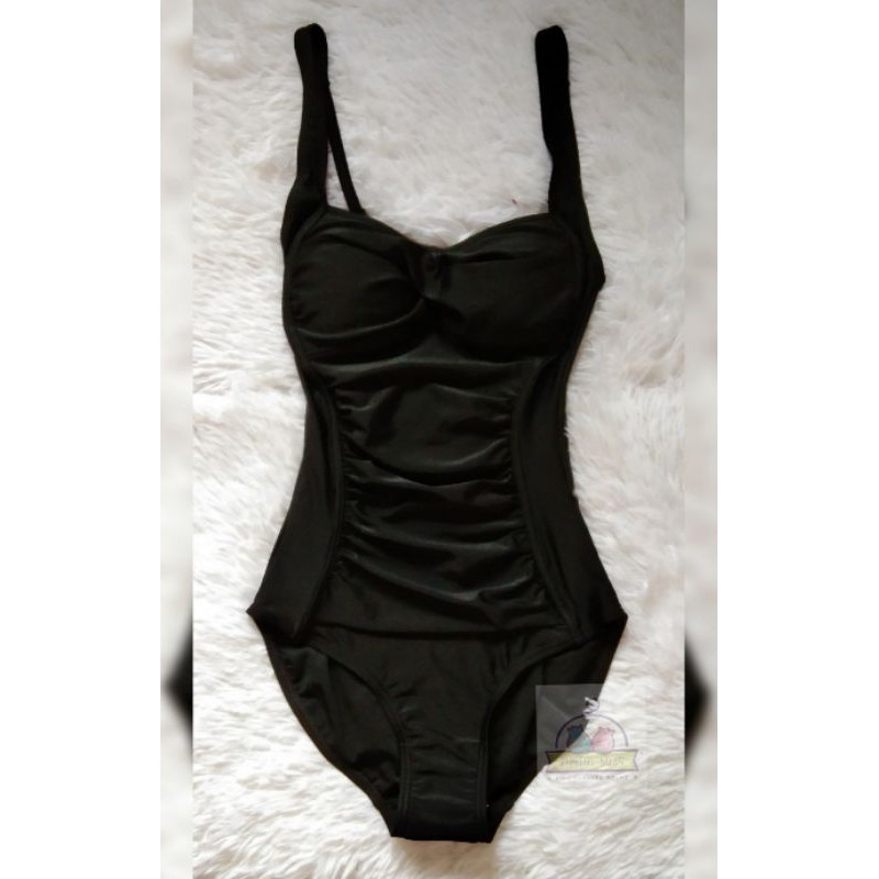 cross front one piece swimsuit