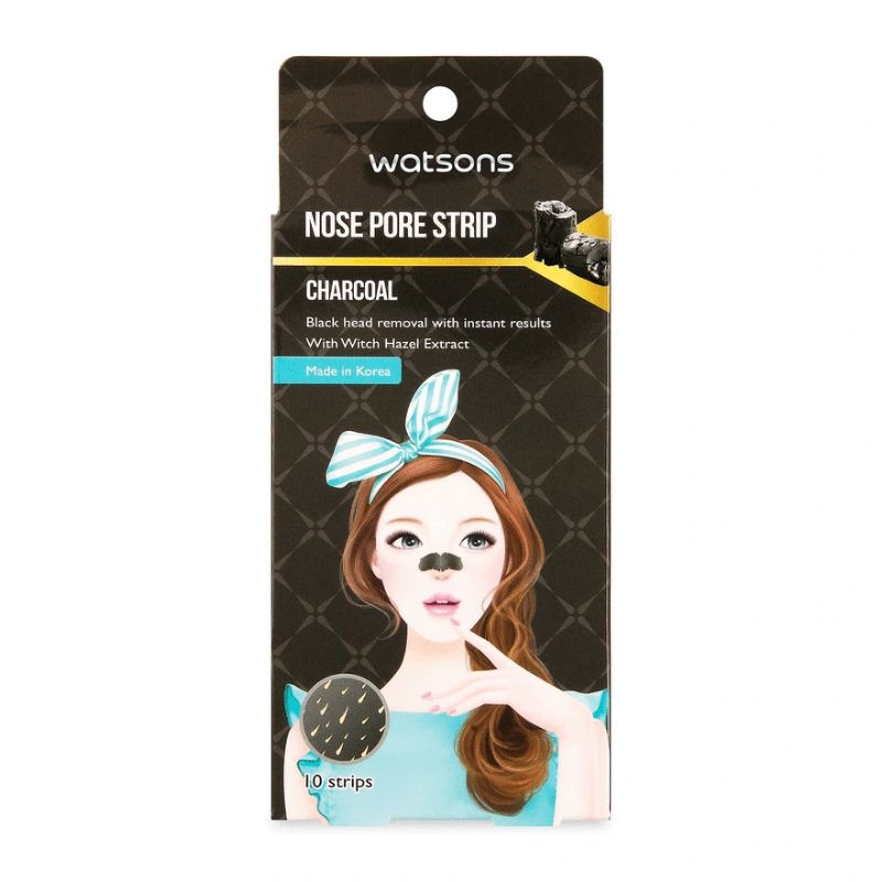 watsons deep cleansing and charcoal nose strips 10's Shopee Philippines