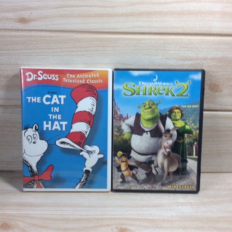 Original DVD MOVIE The cat in the hat / Shrek 2 | Shopee Philippines