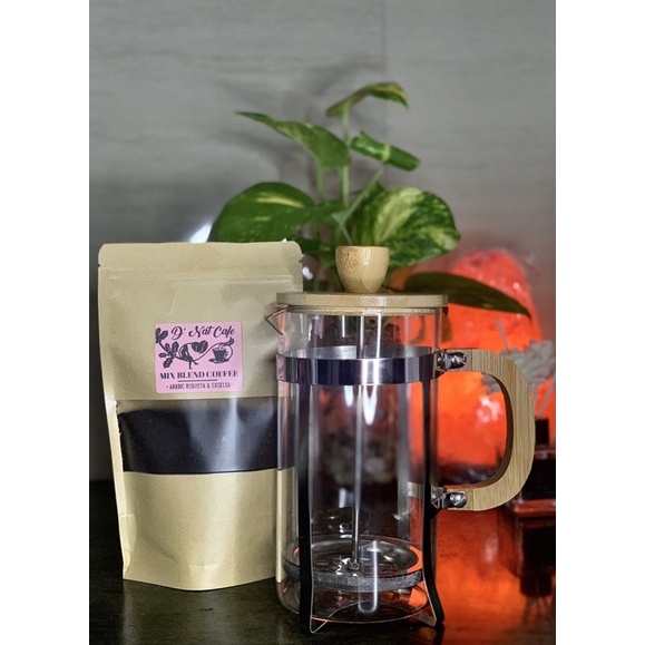 Glass 300ml or 600ml French press +Barako Blend Coffee 100g SET ...