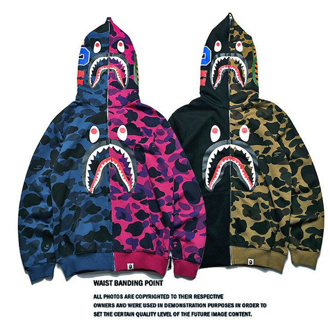 blusa de frio bape shark