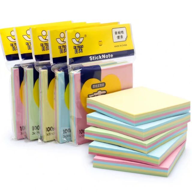 3x3 Pastel Sticky Notes Shopee Philippines