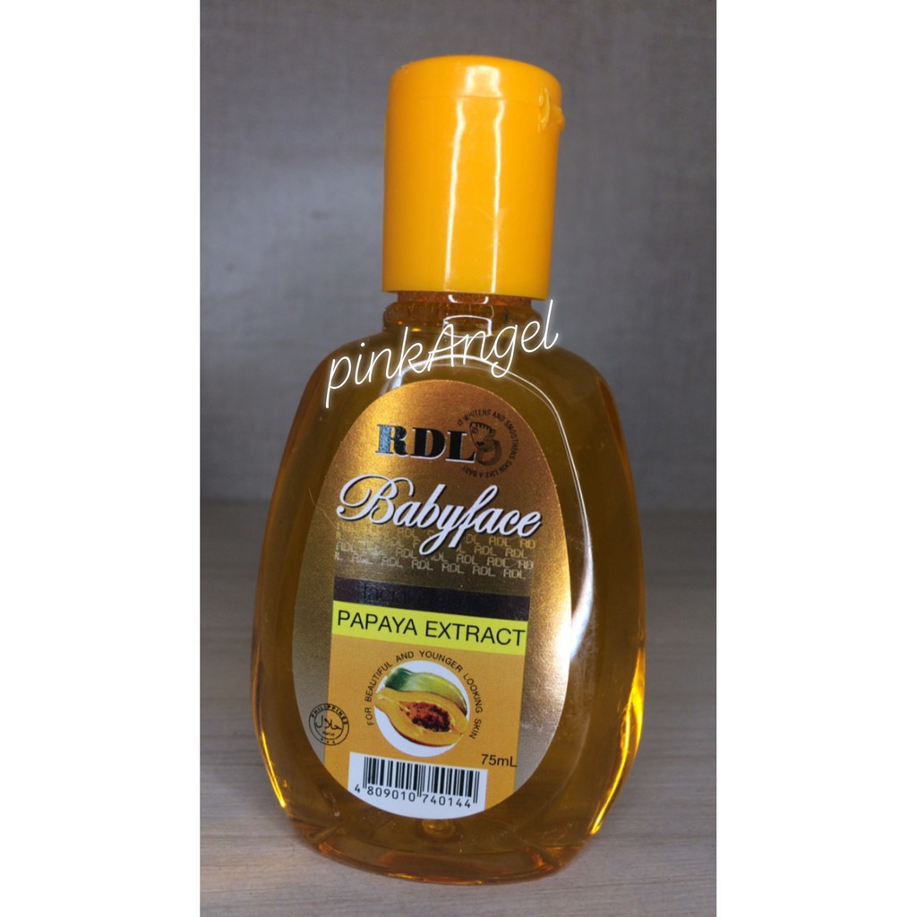 RDL BABYFACE FACIAL CLEANSER (PAPAYA EXTRACT) (((75ML))) Shopee
