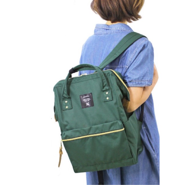 Authentic Anello Large Rucksack Bag Dark Green | Shopee Philippines