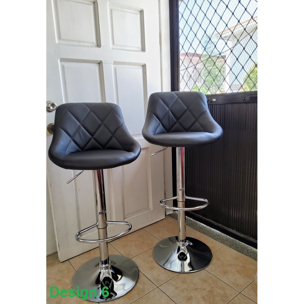 Bar Stool Rotating Adjustable Height Black SOLD BY PAIR Shopee