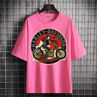 Mashoo korean fashion Round neck Tees Harley-Davidson & Motorcycles Character Girl Graphic Printed t-shirt   tshirt for men women vintage clothes Streetwear tops clothing t shirt #4