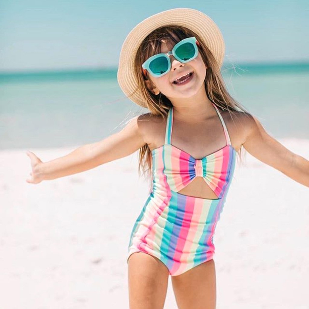 kids rainbow swimsuit