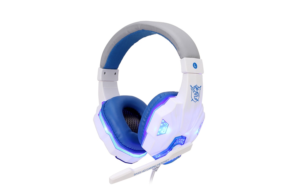 Zeus A8300 Wired Stereo Gaming Headset With Mic And LED Light Over Ear