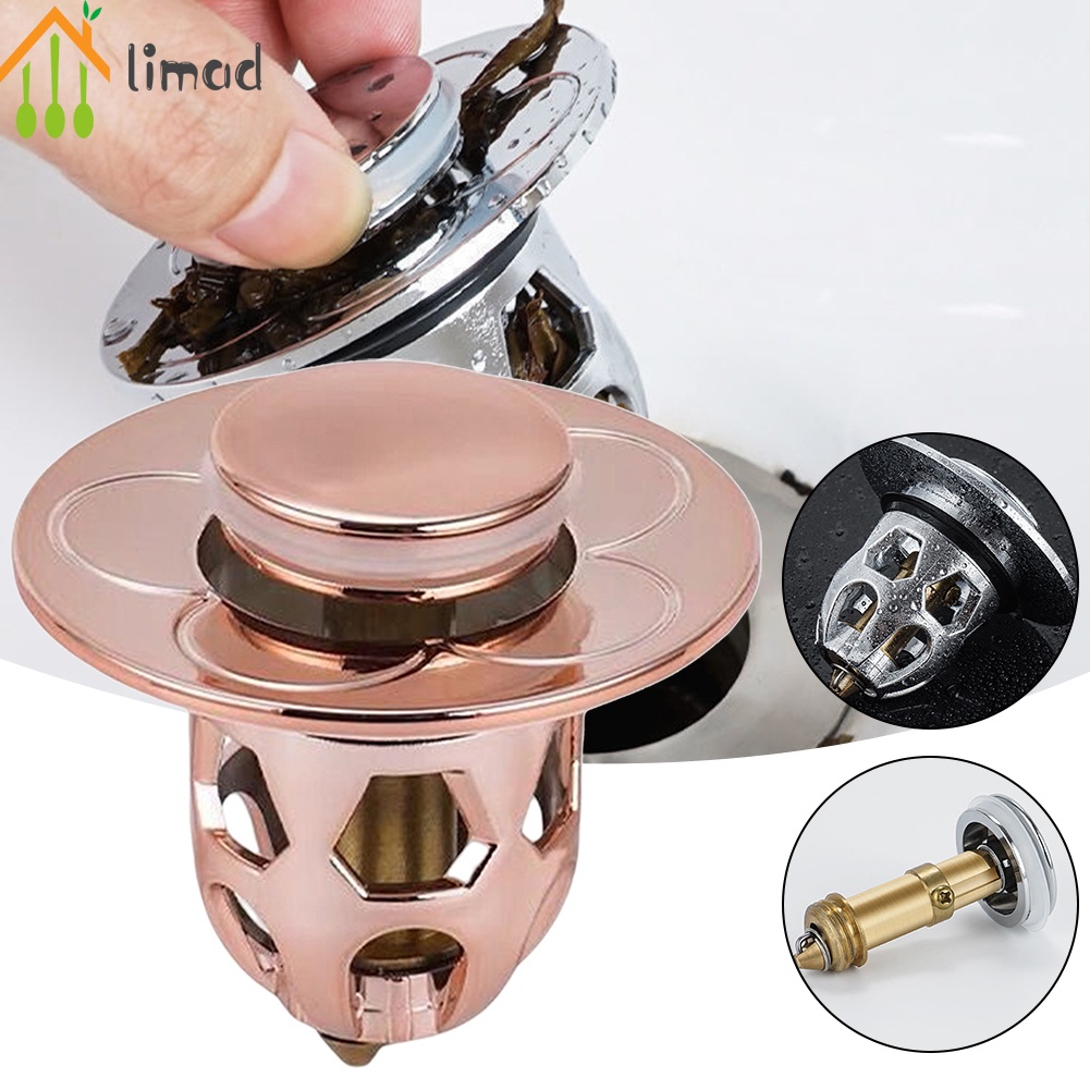 Universal Washbasin Water Head Leaking Stopper Push-Type Copper Basin ...