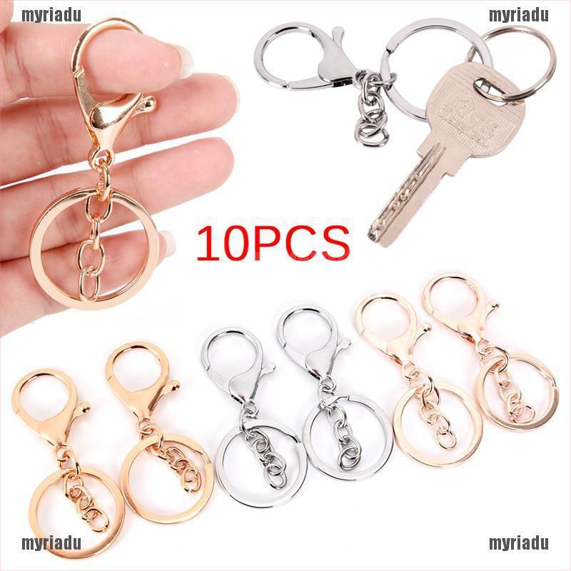 5//10Pcs Metal Lobster Claw Clasps Keychain Clasps Snap Hook Keyring Jewelry DIY