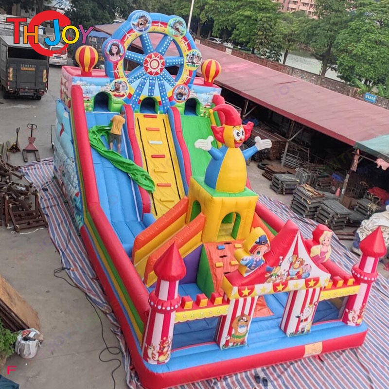 12x6m commercial bouncer slide park funcity, Ferris wheel Inflatable