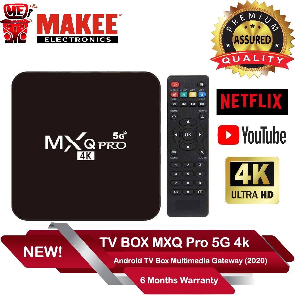 NEW VERSION TV BOX MXQ PRO 5G 4K (Android 10.1) 4GB+64GB