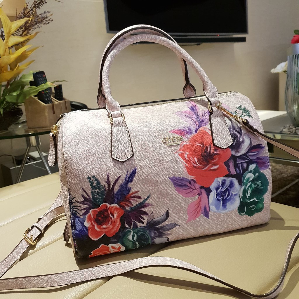 guess floral print bag