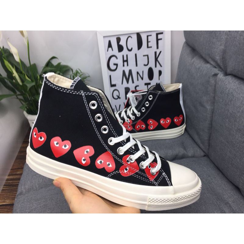women's red high top sneakers