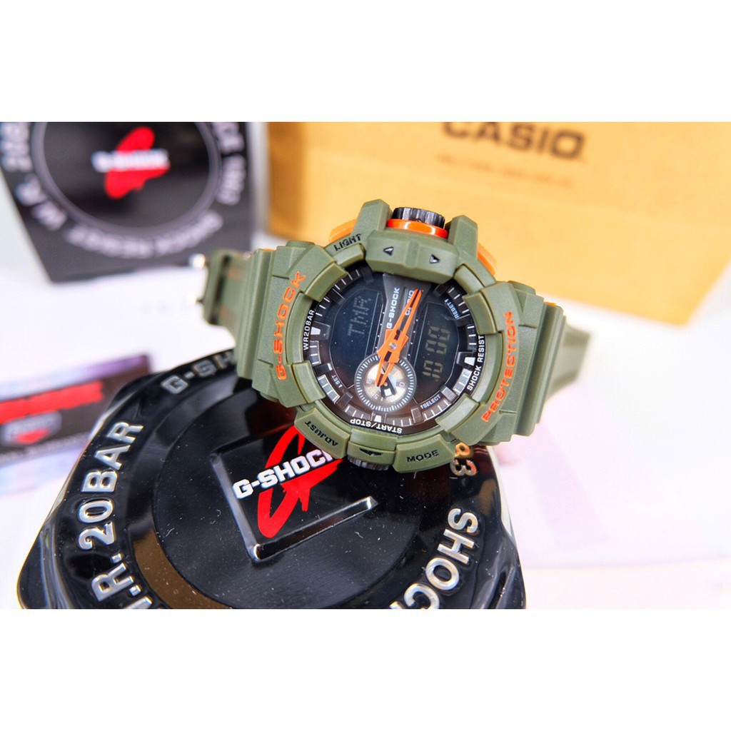 g shock green orange