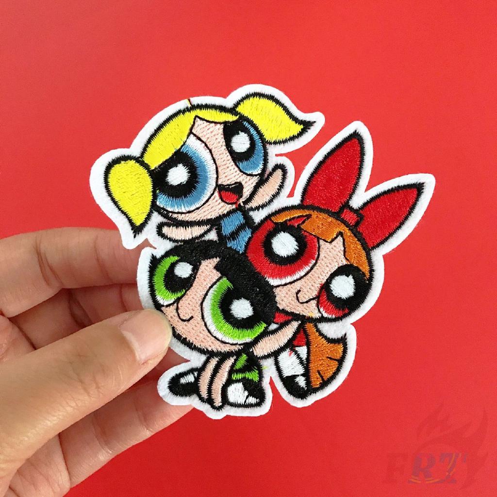 3 Power Puff Girls Iron on Patches