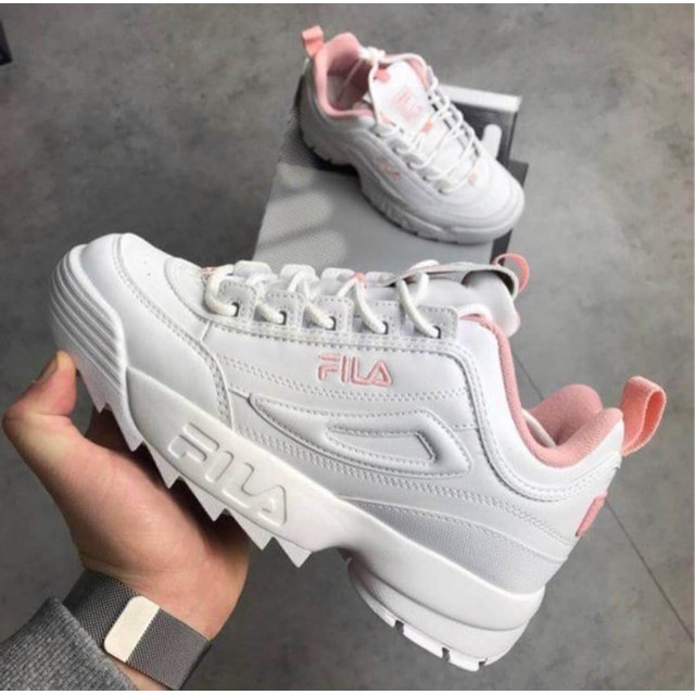 pink disruptor fila