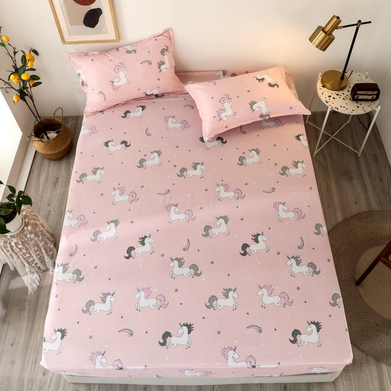 unicorn single fitted sheet