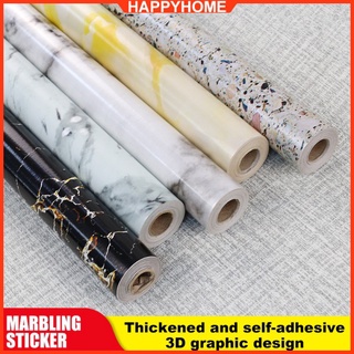 Wallpaper 10M*45CM marble texture PVC self-adhesive waterproof wallpaper
