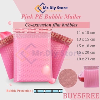 Pink Bubble Mailer Waterproof Self-adhesive Bubble Mailers Padded Envelope Bag Wrap Pouch
